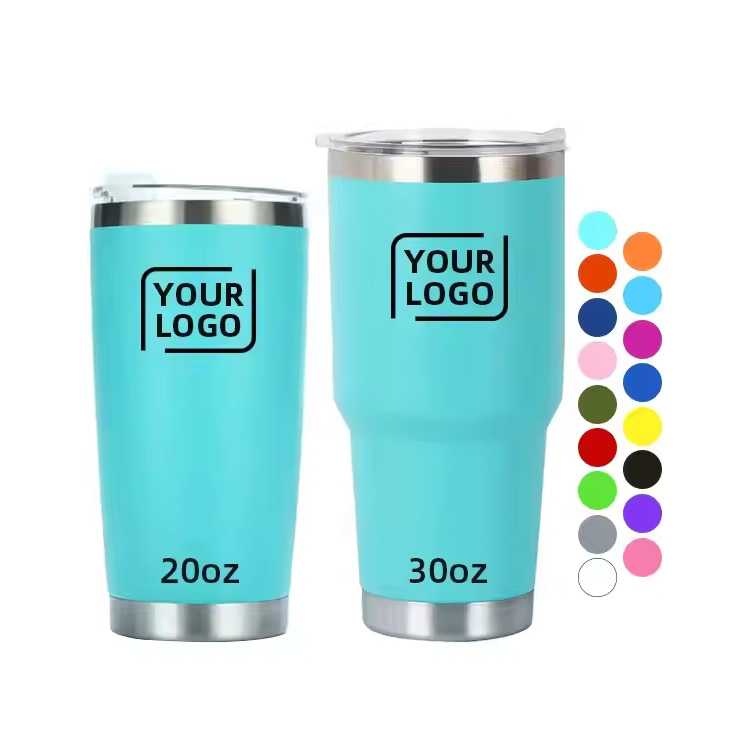 20oz 30oz இரட்டை சுவர் வெற்றிட காப்பிடப்பட்ட பயண காபி குவளை