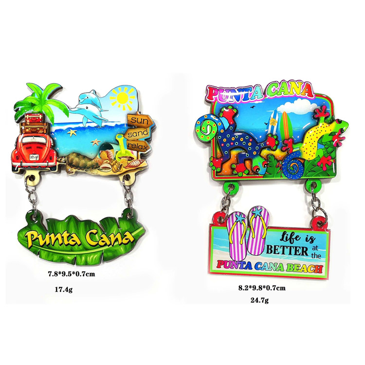 3D தனிப்பயனாக்கக்கூடிய மத்திய தரைக்கடல் வடிவமைப்பு நினைவு பரிசு குளிர்சாதன பெட்டி காந்தம்