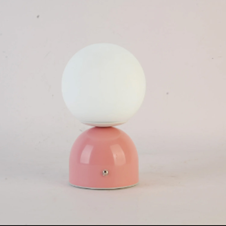 பேட்டரி சார்ஜிங் போர்ட்டபிள் LED Flesh Pink Colour Desk Lamp