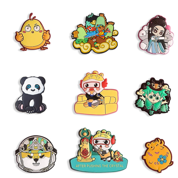 அலங்கார தனிப்பயன் லோகோ விருப்பம் PVC ஃப்ரிட்ஜ் காந்தங்கள்