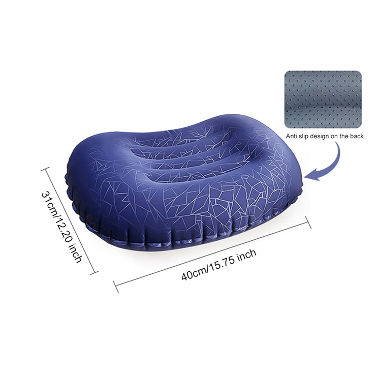 ஸ்லீப்பிங் கியர் வசதியான கிரசண்ட் ஆன்டி-ஸ்லிப் பயணத் தலையணை
